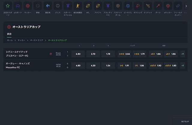 ブックメーカーでベットする方法２