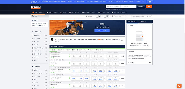 バスケットボールに賭けられるおすすめのブックメーカーピナクルカジノ