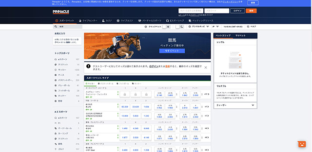 バレーボールに賭けられるおすすめのブックメーカーピナクルカジノ