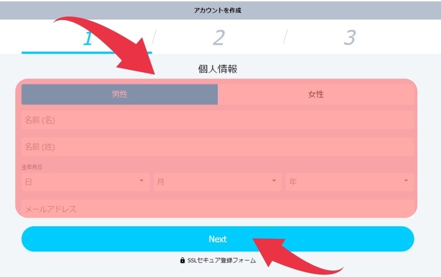 賭けっ子リンリンの登録方法２